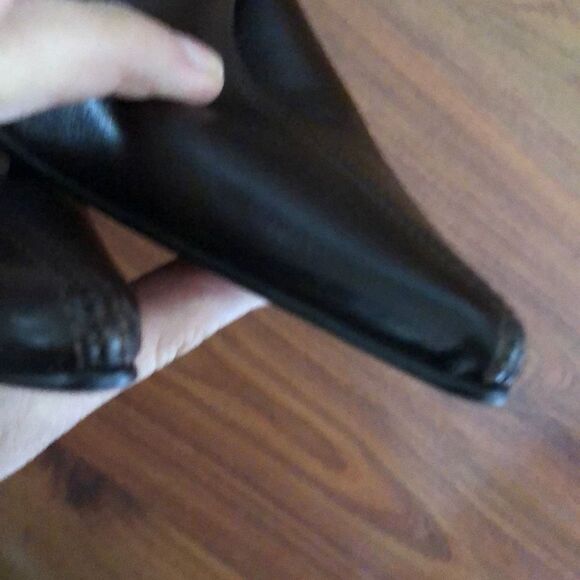 Vintage Max De Carlo unique leather boots with fur trim 8.5 - Picture 8 of 8